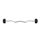 Rubber-coated fixed barbell/bar, curved, 15 kg HMS GSL15 In preparation Your Sports Performance