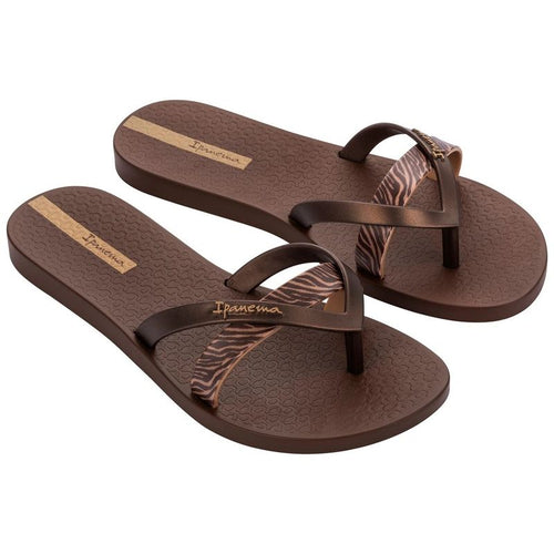 Ipanema Kirei women's flip-flops, fashionable and comfortable, brown for the beach Ipanema