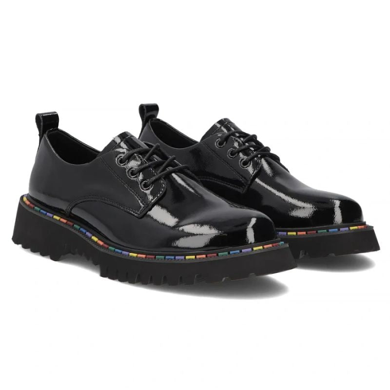 Women's patent leather shoes, black, Filippo DP8341