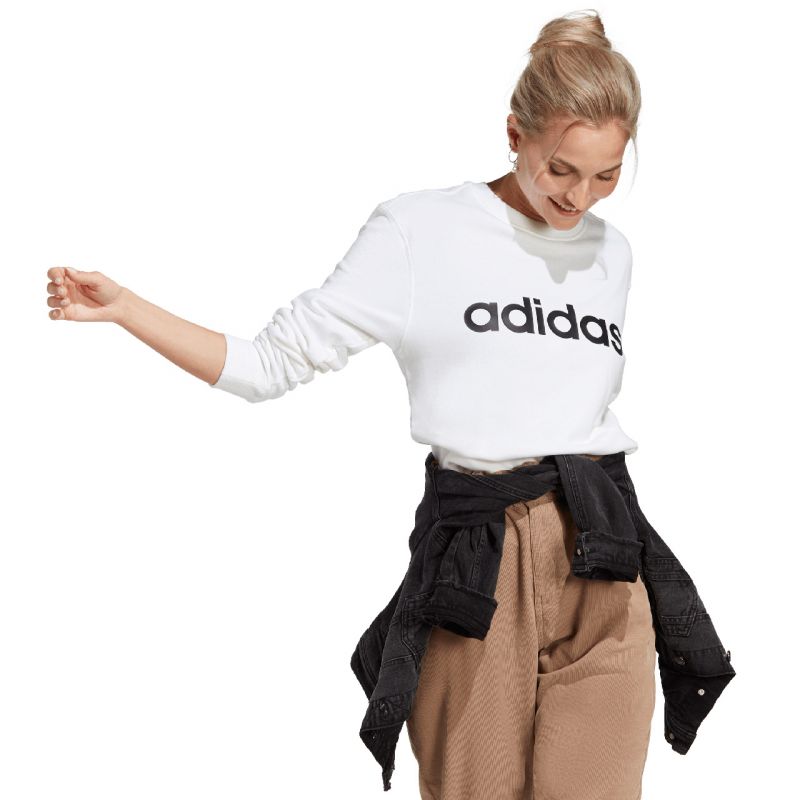 adidas Essentials Linear French Terry W sweatshirt IC6879 Clothing/Lifestyle/adidas Adidas