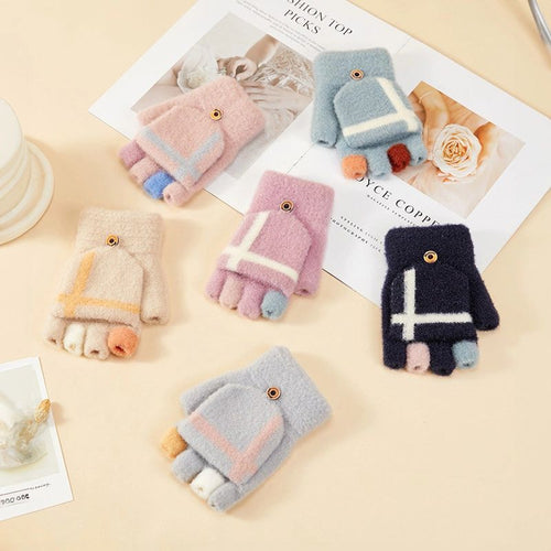 Women's/children's winter phone gloves - white Hurtel