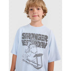 Boy's oversize T-shirt with print 4F 4FJRAW25TTSHM3206-34S *Kategoria tymczasowa Your Sports Performance