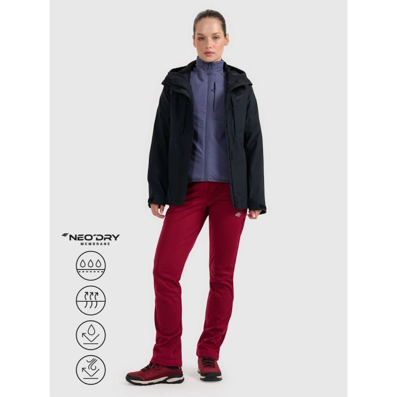 Women's trekking jacket 10000 membrane 4F 4FWAW25TTJAF1011-20S 4f