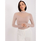 Beige viscose blouse BASIC FEEL GOOD (RV-BZ-9203.87P) In preparation Your Sports Performance
