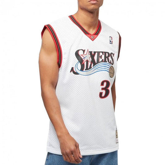 Mitchell &amp; Ness NBA Swingman Home Jersey 76ERS 00 Allen Iverson M SMJYGS18200-P76WHIT00AIV Clothing/Lifestyle/T-shirts/Mitchell & Ness Your Sports Performance