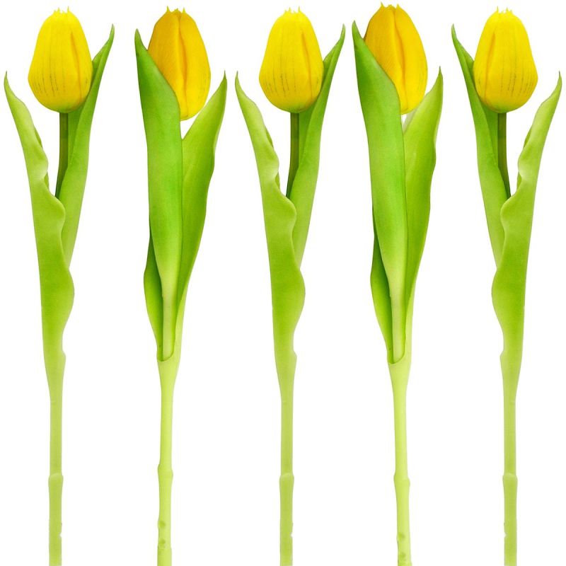 YELLOW TULIP 31CM LIFE-LIKE SPRING DECORATION Home and Garden/Equipment Your Sports Performance