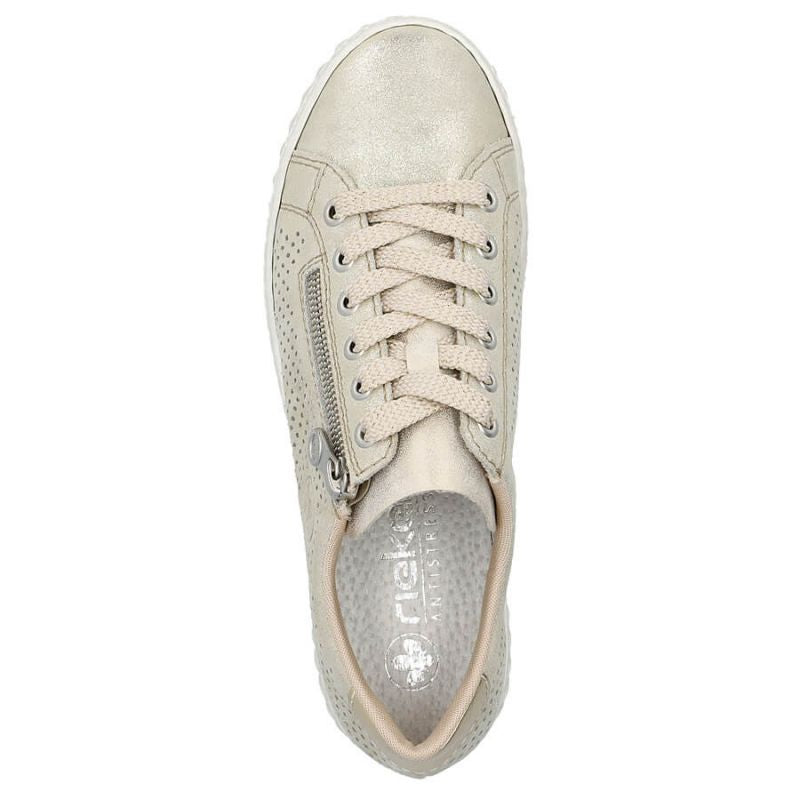 Comfortable leather shoes Rieker W RKR694, beige Footwear/Lifestyle/Rieker Your Sports Performance