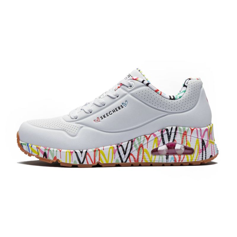 Skechers X Jgoldcrown Uno Loving Love W shoes 155506-WHT Footwear/Lifestyle/Skechers Skechers
