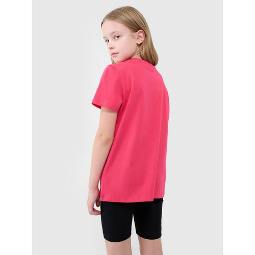 Girls' regular printed T-shirt 4F 4FJWSS25TTSHF2176-55S 4f