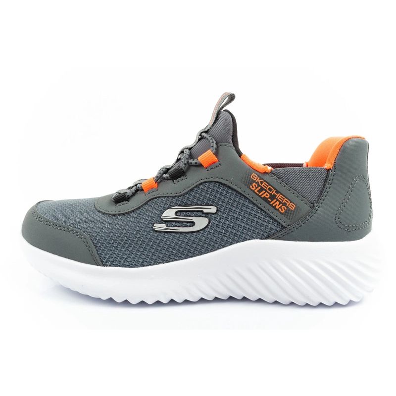 Skechers Bounder Slip-ins Junior Children's Sports Shoes Gray Skechers
