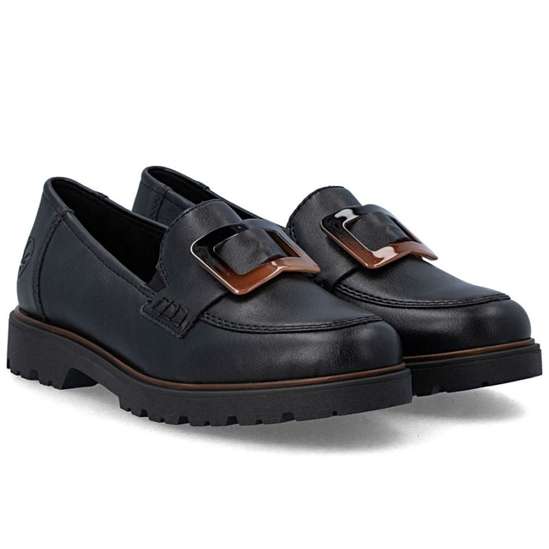 Women's black lords shoes Rieker 45553-00