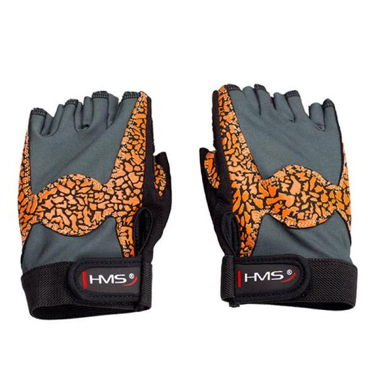 Gloves for the gym Oragne / Gray W HMS RST03 rL Accessories/Gloves Your Sports Performance