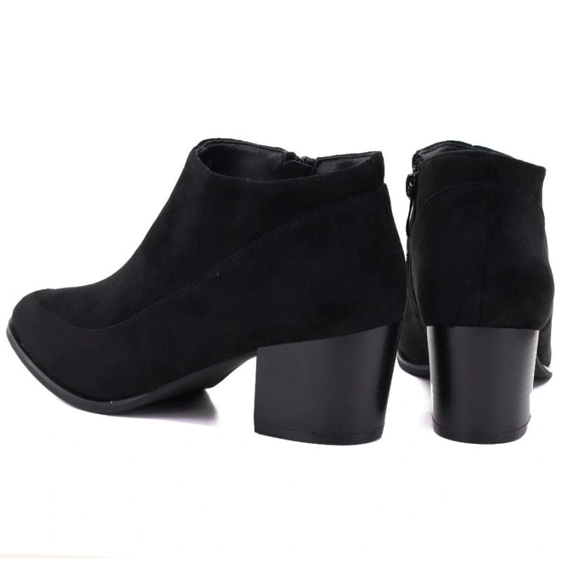 Women’s short heeled ankle boots, black, M.Daszyński MR2624-2