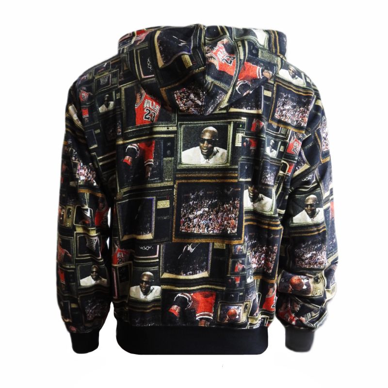 Men's Air Jordan Brooklyn Fleece Printed Pullover Hoodie - HV0552-010 AIR Jordan