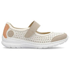 Comfortable Rieker W RKR575A openwork shoes, beige Footwear/Lifestyle/Rieker Your Sports Performance