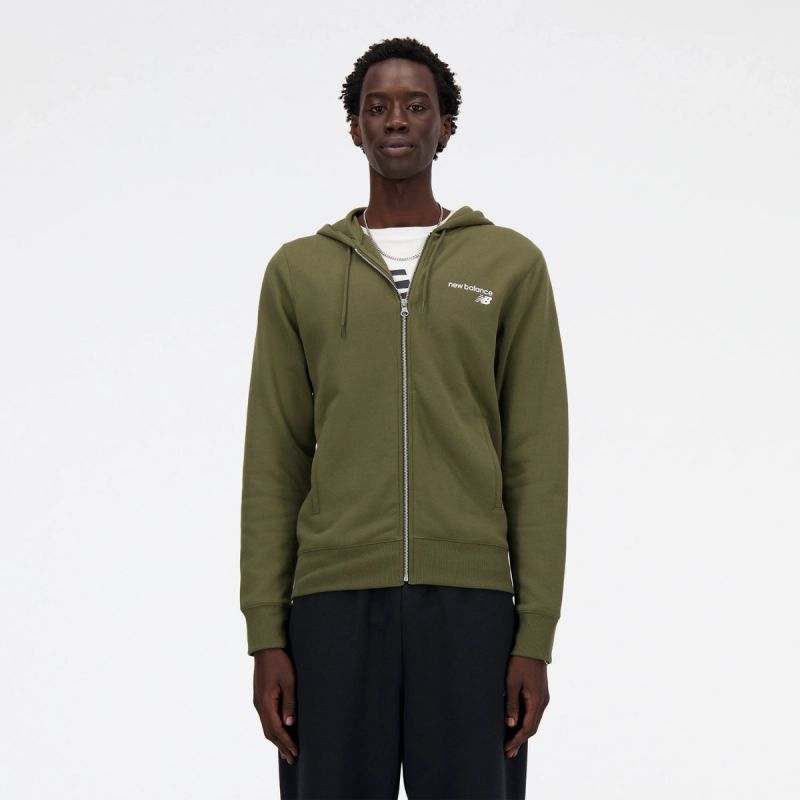 New Balance Classic Core Full Zipper Hoodie M MJ03907DMO Clothing/Outdoor New Balance