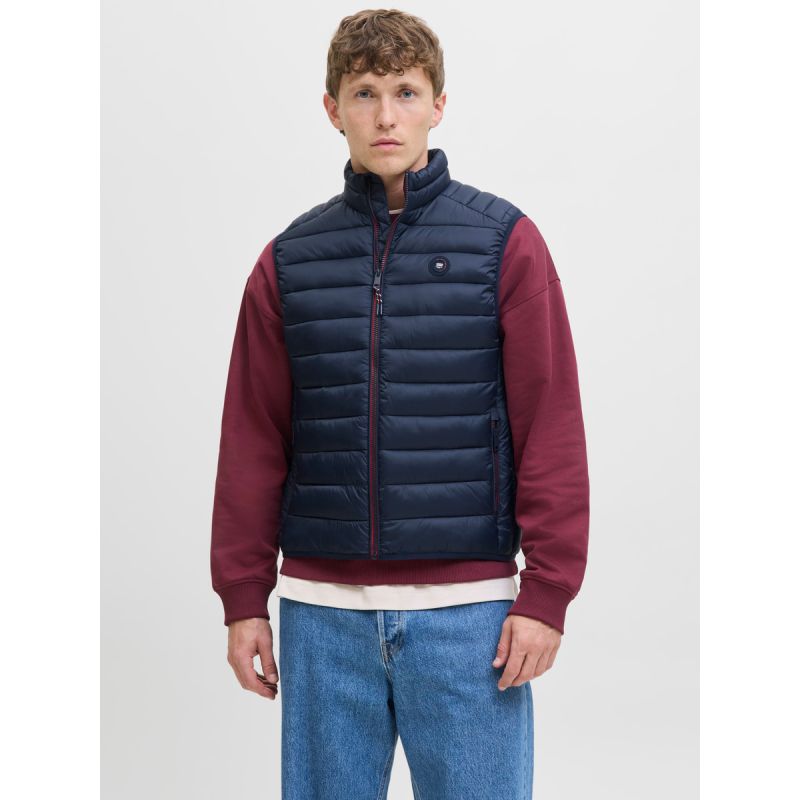Jack&Jones men's vest JJEBRADLEY LIGHT BODYWARMER COLLAR NOO 12280973 SKY CAPTAIN In preparation Your Sports Performance