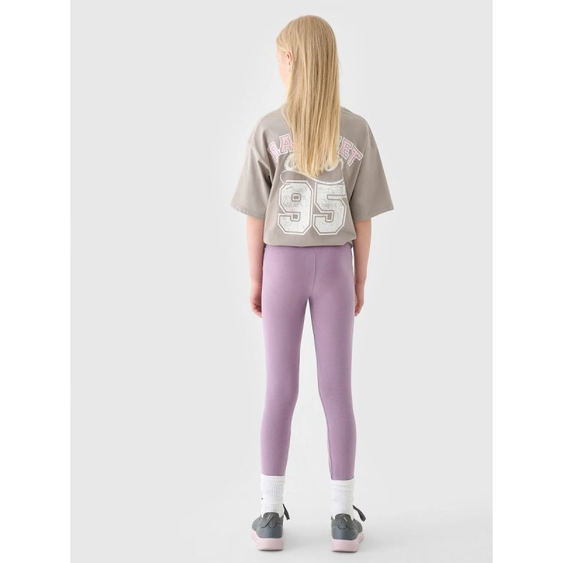 Girls' knitted leggings 4F Junior 4FJRAW24TTIGF239-51S *Kategoria tymczasowa Your Sports Performance