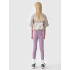 Girls' knitted leggings 4F Junior 4FJRAW24TTIGF239-51S *Kategoria tymczasowa Your Sports Performance