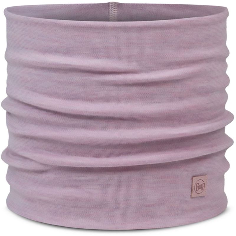 BUFF MERINO HEAVYWEIGHT NECK WARMER SOLID LILAC SAND bandana Odzież militarna/Chusty, arafatki, kominy Your Sports Performance