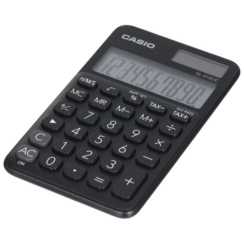CASIO POCKET CALCULATOR SL-310UC-BK BLACK, 10-DIGITAL DISPLAY In preparation Your Sports Performance