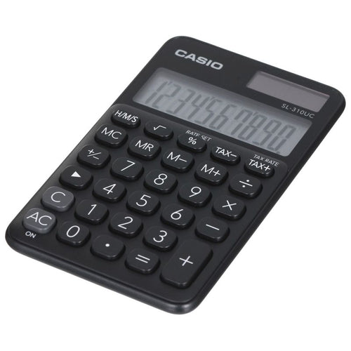 CASIO POCKET CALCULATOR SL-310UC-BK BLACK, 10-DIGITAL DISPLAY In preparation Your Sports Performance