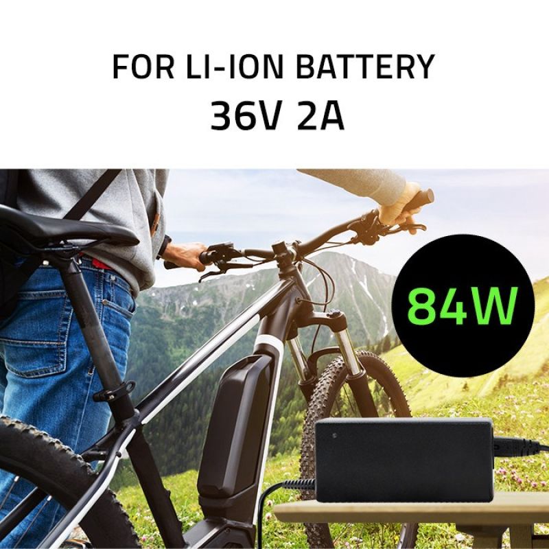 QOLTEC ELECTRIC BIKE BATTERY CHARGER 36V | 42V | 2A | 5.5*2.1 Zasilacze dedykowane/Zasilacze do pozostałych urządzeń Your Sports Performance