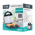 TEESA 3-IN-1 TOAST MAKER WITH CERAMIC INSERTS AGD - Produkty/Opiekacze Your Sports Performance
