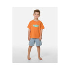 RIP CURL Ride The Wave Logo Tee - Boy Orange