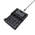 XTAR CHARGER FOR CYLINDRICAL BATTERIES LI-ION/NI-MH/NI-CD 18650 VC4SL Baterie, akumulatorki i ładowarki/Ładowarki akumulatorowe (bez akumulatorków) Your Sports Performance