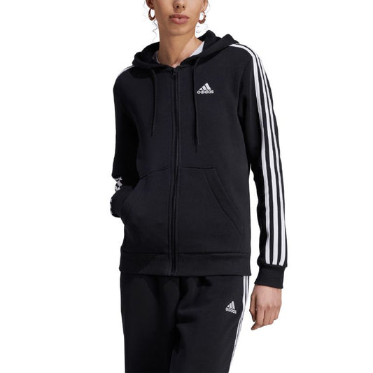 Adidas 3 Stripes FL Full-Zip Hoodie HZ5743 Clothing/Lifestyle/adidas Adidas