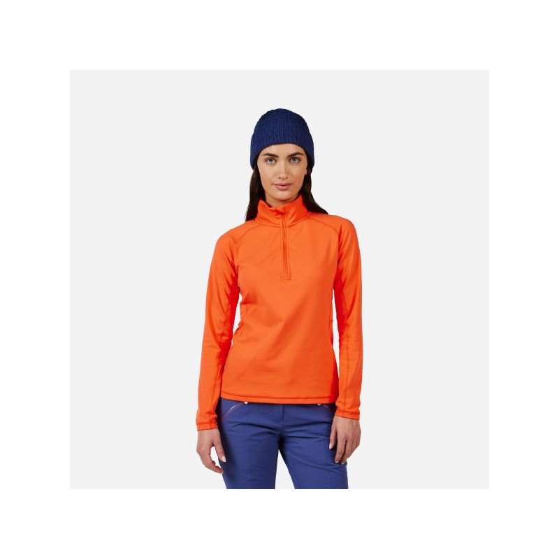 ROSSIGNOL W MID LAYER STRETCH HZ women's sweatshirt orange