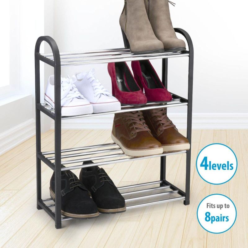 SHELVES SHOE RACK 4 LEVELS ALPINA Footwear Your Sports Performance