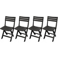 SET OF 4 FOLDABLE PLASTIC CATERING CHAIRS KOMODO ANTHRACITE Home and Garden/Garden Your Sports Performance