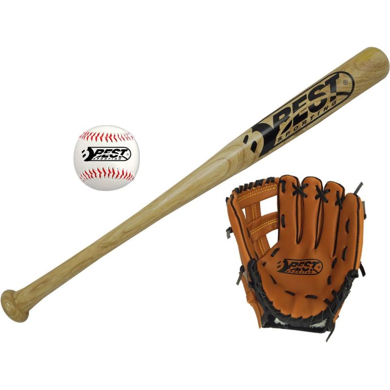 BEST SPORTING BASEBALL SET BAT BALL AND GLOVE Sport/Baseball Your Sports Performance