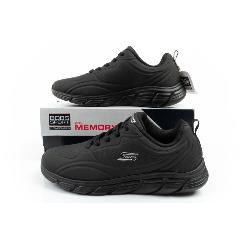 Skechers Bobs B Flex women's sports sneakers fashionable black Skechers