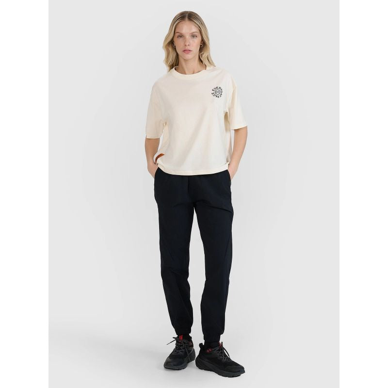 Women's oversize printed T-shirt 4F 4FWSS25TTSHF1993-11S *Kategoria tymczasowa Your Sports Performance