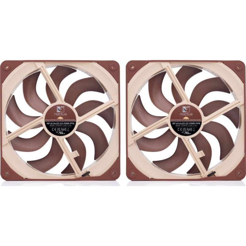 NOCTUA 140mm NF-A14x25 G2 PWM Sx2 PP Fan Chłodzenie/Chłodzenie - wentylatory Your Sports Performance