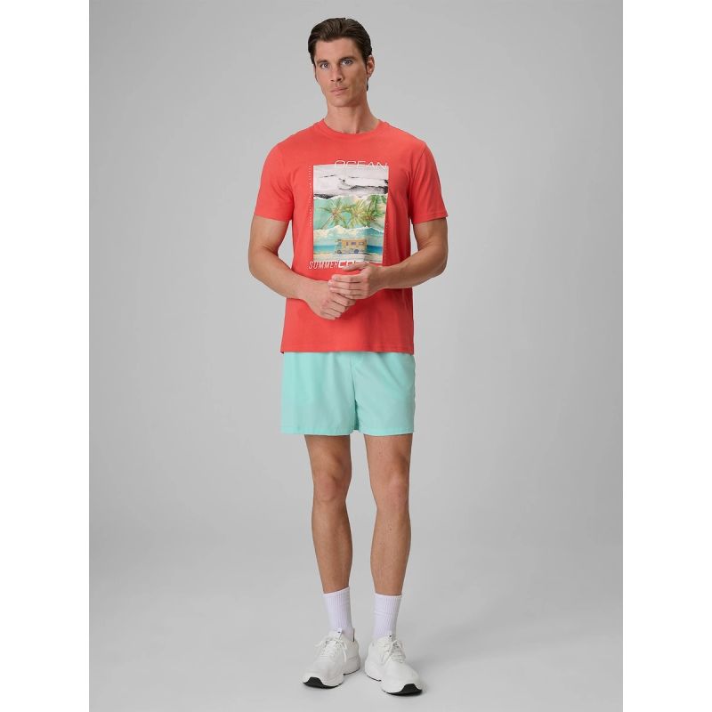 Men's regular printed T-shirt 4F 4FRSS26TTSHM4304-63S 4f