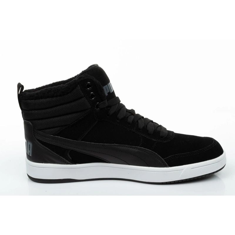 Puma men's Rebound Street black insulated ankle boots