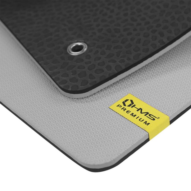 HMS MFK01 Gray-Black Club Fitness Mat with Holes In preparation Your Sports Performance
