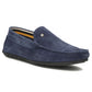 Men's leather moccasins, navy blue, Filippo MP923 Filippo
