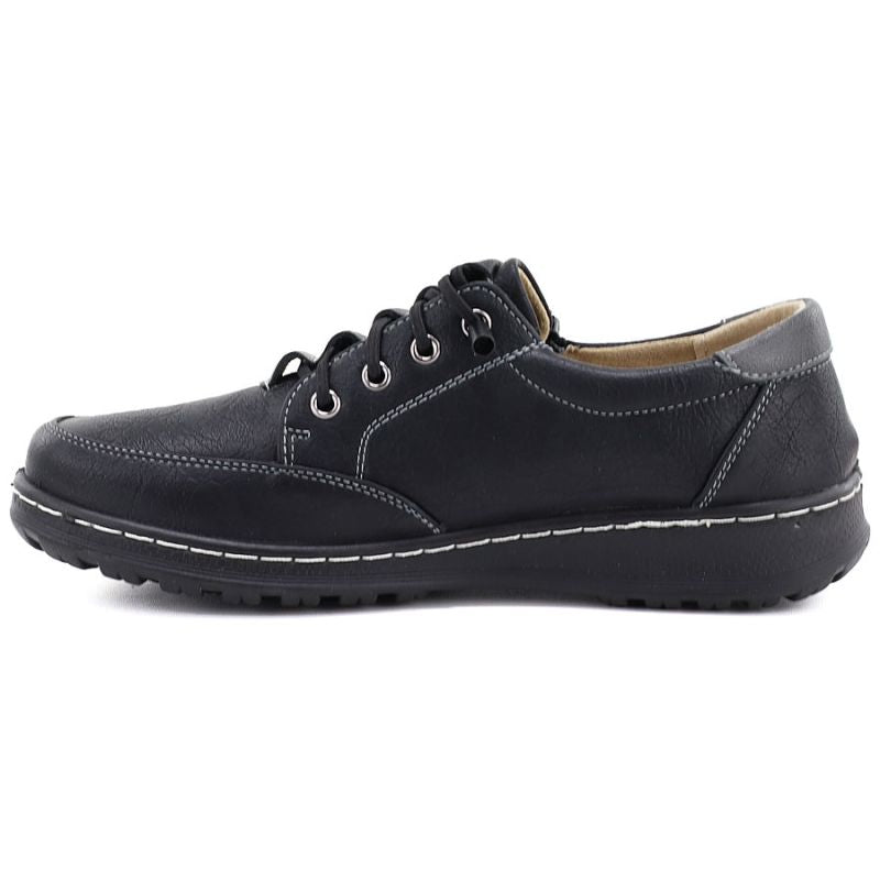 Women's comfortable black shoes Vinceza 87724