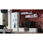 SOHO S6 2D2S display cabinet white/gloss white Bufety i witryny/Bufety i witryny na drewnianej podstawie Your Sports Performance