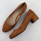 Sergio Leone PB291 camel suede block heel pumps Footwear Your Sports Performance