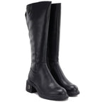 Women's leather ankle boots, black, Vinceza FIO27-67056