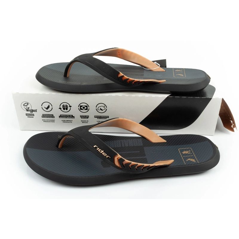 Rider shoes men's sports flip-flops R1 Prime comfortable slippers black Rider