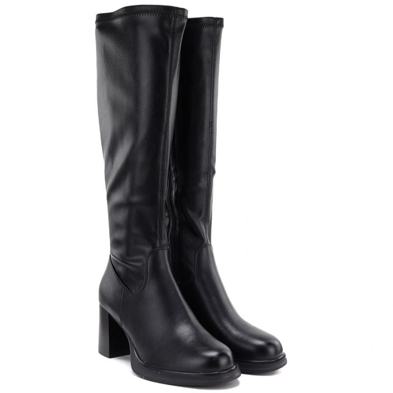 Black heeled women’s boots Potocki SZ12861