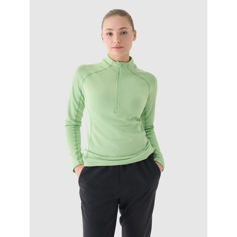 Women's slim quick-drying training sweatshirt 4F 4FWAW24TFSWF411-41S *Kategoria tymczasowa Your Sports Performance