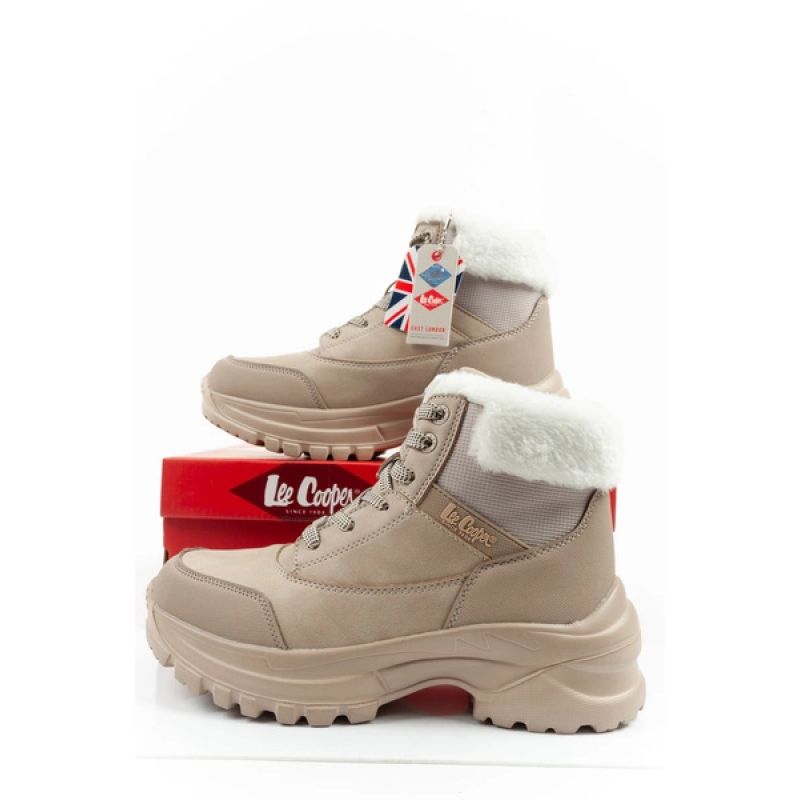 Lee Cooper women's winter trekking sports shoes Lee Cooper insulated beige Lee Cooper